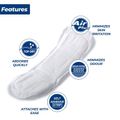 10-pack Sanitary Napkin High Absorbency Breathable Sanitary Pads for Maternity Menstrual Care Hygiene Products White