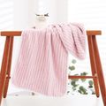 Stripe Bath Towel Face Washing Water Absorption Towel Soft Household Bath Towel Pink