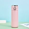 Smart Thermos Bottle with Temperature Display Stainless Steel Car Portable Travel Thermoses Cup Pink