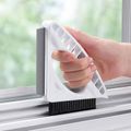 Universal Window Cleaner Tool Window Groove Gap Cleaning Brush Hand-held Window Track Cleaning Brush Wipe Easily Light Grey image 2