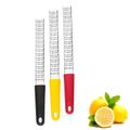 Lemon Zester Stainless Steel Chocolate Fruits Cheese Ginger Grater Shredder Kitchen Tools Yellow image 5