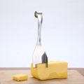 Stainless Steel Butter Knife Butter Spreader Kitchen Gadgets Cheese Corner Knife Slicer Scraper Light Grey