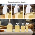 Stainless Steel Butter Knife Butter Spreader Kitchen Gadgets Cheese Corner Knife Slicer Scraper Light Grey