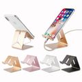 Cell Phone Stand Metal Thick Case Friendly Phone Holder Stand Desk Accessories Rose Gold image 3