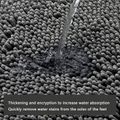 Soft Plush Bathroom Rug Ultra Absorbent Non-Slip Bath Mat Shag Carpet Shower Bedroom Door Mat Dark Grey image 3