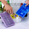 24 Grids Silicone Ice Cube Tray Mold Ice Cube Maker Container with Cover Green image 5