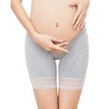 Maternity Solid Lace Decor Casual Underwear Light Grey