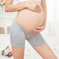 Pregnant Women Low Waist V-shaped Maternity Shorts Light Grey