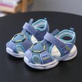 Toddler Mesh Panel Round Toe Blue Sandals Blue