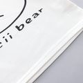 3-piece Toddler Boy Letter Bear Print White Long-sleeve T-shirt, Bomber Jacket and Elasticized Pants Set Khaki