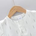 2pcs Baby Boy 100% Cotton Allover Tree Print Short-sleeve Tee & Shorts Set Grey image 3