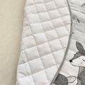 Cartoon Forest Deer Animal Baby Play Mats Newborn Infant Crawling Blanket Cotton Round Floor Carpet Light Grey image 5