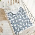 Eisbärendruck Fleecedecken Heimbettdecke Kinderbettwäsche Babydecke für alle Jahreszeiten hellblau image 4