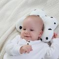 100% Cotton Cloud Shaped Baby Sleeping Pillow to Help Prevent and Treat Flat Head Syndrome White