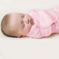 2-pack 100% Cotton Newborn Receiving Blanket Baby Sleeping Bag Swaddles Wrap Blanket & Beanie Hat Set Light Pink image 3