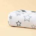 2-pack 100% Cotton Newborn Receiving Blanket Baby Sleeping Bag Swaddles Wrap Blanket & Beanie Hat Set Black/White image 3