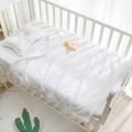 Fuzzy Blanket Super Soft Cozy Thick Newborn Infant Receiving Blanket Toddlers Nap Blanket White image 2