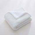 Fuzzy Blanket Super Soft Cozy Thick Newborn Infant Receiving Blanket Toddlers Nap Blanket White image 1