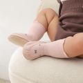 Baby Cartoon Jacquard Antiskid Floor Socks Light Pink