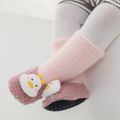 Baby Cartoon Animal Decor Winter Warm Floor Socks Light Pink