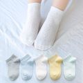 5-pack Baby / Toddler / Kid Pure Color Breathable Socks Set Multi-color image 2