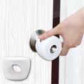 Child Baby Safety Door Handle Protector Creamy White