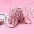 Baby / Toddler Pretty Ruffled Solid Knitted Hat Pink image 4