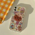Cute Cartoon Bear Korean Phone Case For iPhone Multi-color
