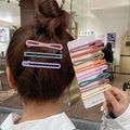 7-pack Candy Colors Hollow Out Hair Clip for Women Color-A