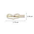 5-pack Women Faux Pearls Hair Clips Hairpin Hair Accessories Set White image 5