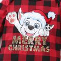 PAW Patrol 2-piece Little Boy/Girl Christmas Cotton Plaid Bodysuit and Hat Red image 5