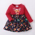 PAW Patrol Little Girl Merry Christmas Cotton Dress Red