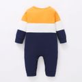 Baby Shark Colorblock Cotton Basic Jumpsuit for Baby Color block