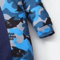 Baby Shark 2pcs Baby Boy Camouflage Long-sleeve Jumpsuit with Hat Set Dark Blue