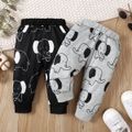 Baby Boy/Girl Allover Elephant Print Pants Grey image 1