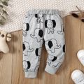 Baby Boy/Girl Allover Elephant Print Pants Grey image 2