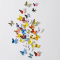 19 pezzi adesivi murali 3d bella farfalla bella farfalla per parete della stanza bambini decalcomanie della decorazione della casa sul muro Multicolore image 5
