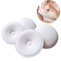 4 Pcs Cotton Breast Pad Nursing Pads For Mum Washable Waterproof Feeding Pad Creamy White image 2