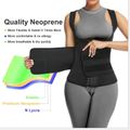 Womens Shapewear Weight Loss Waist Trainer Corset Tank Top Vest Sport Workout Slimming Body Shaper Black