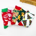 Women Christmas Socks Christmas Jacquard Tube Socks Color-A