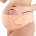 Maternity Belt Durable Adjustable Pregnancy Support Belly Band for Pregnant Women to Support Back Waist Abdomen for Different Stages Apricot