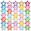 25-pack Multicolor Stars Shape Hair Clip for Girls Color-A