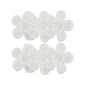 2-pack Embroidered Cloth Hair Clips for Girls White image 1