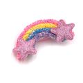 3-pack Multi-shape Rainbow Hair Clips for Girl Apricot Yellow image 4