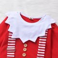 Baby Boy / Girl Christmas Style Doll Collar Long-sleeve Jumpsuit and Hat Red