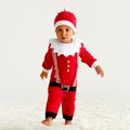 Baby Boy / Girl Christmas Style Doll Collar Long-sleeve Jumpsuit and Hat Red