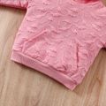 Toddler Boy Trendy Dinosaur Textured Hoodie Sweatshirt Pink image 3