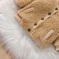 Baby Boy/Girl Thermal Sherpa Fleece Long-sleeve Button Coat Apricot image 4