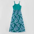 Mosaic Floral Print Family Matching Green Sets Turquoise