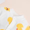 Duck Allover Long-sleeve Baby Jumpsuit White image 2